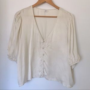 Elegant Cream Women's Top